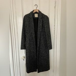 Black & White Wool Coat